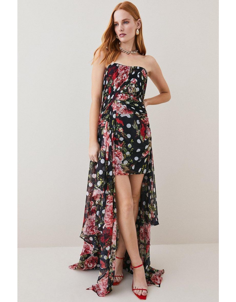 Karen millen floral hem dress hotsell