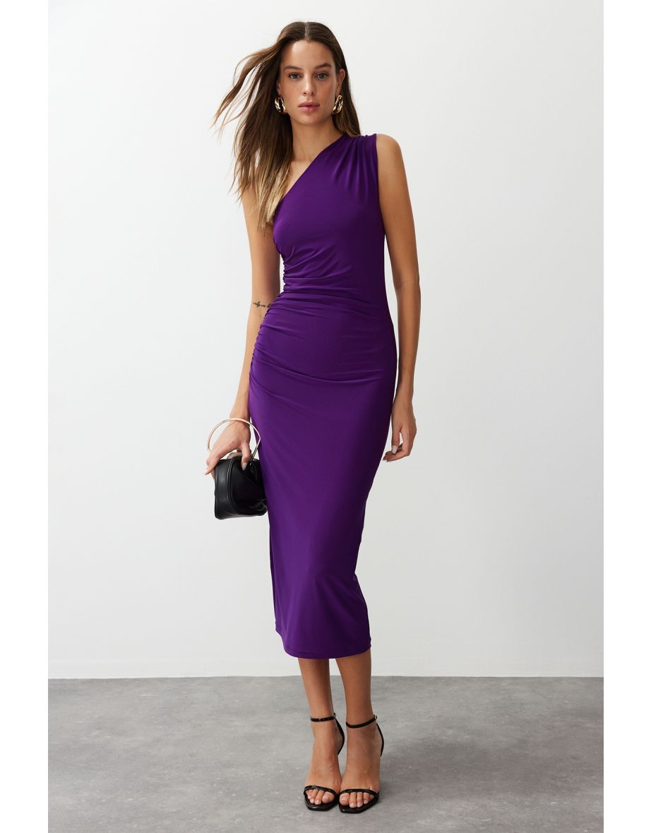 Trendyol One Shoulder Bodycon Midi Dress
