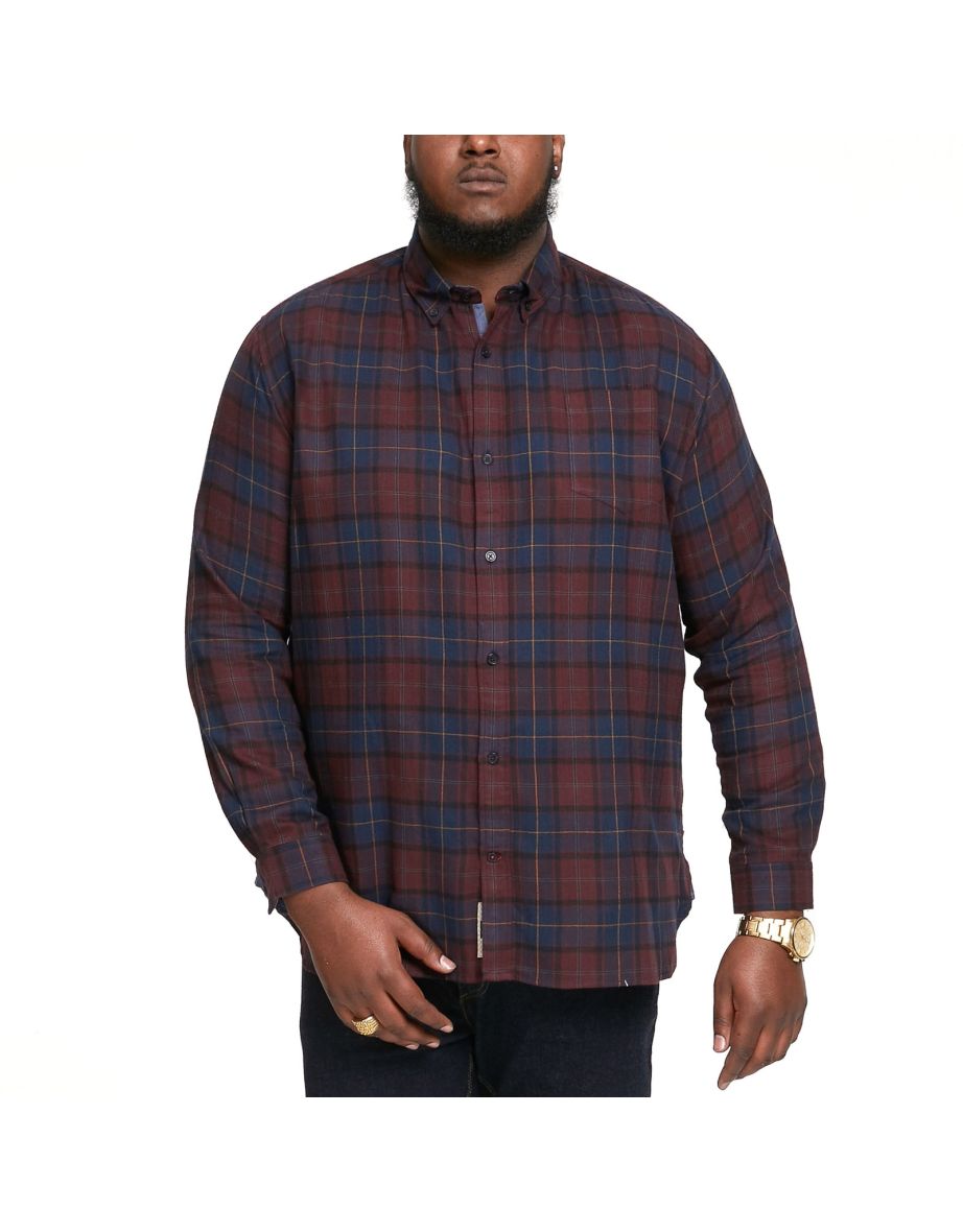 Big and tall top flannel shirt