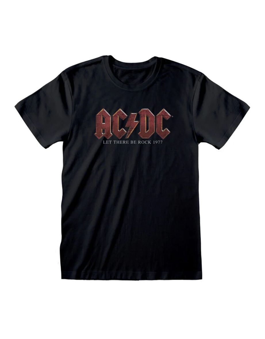 AC/DC Unisex Adult Let There Be Rock T-Shirt - Black