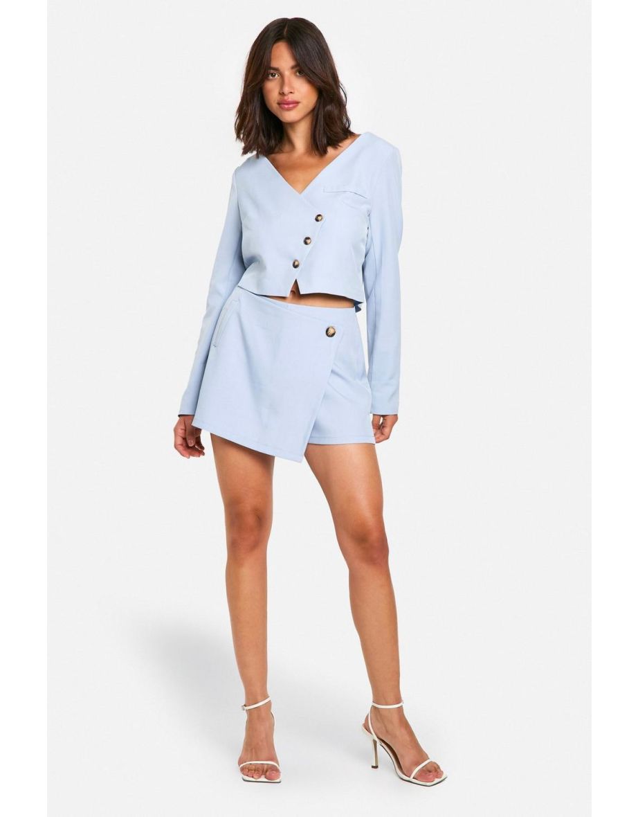 Wrap Front Tailored Skort