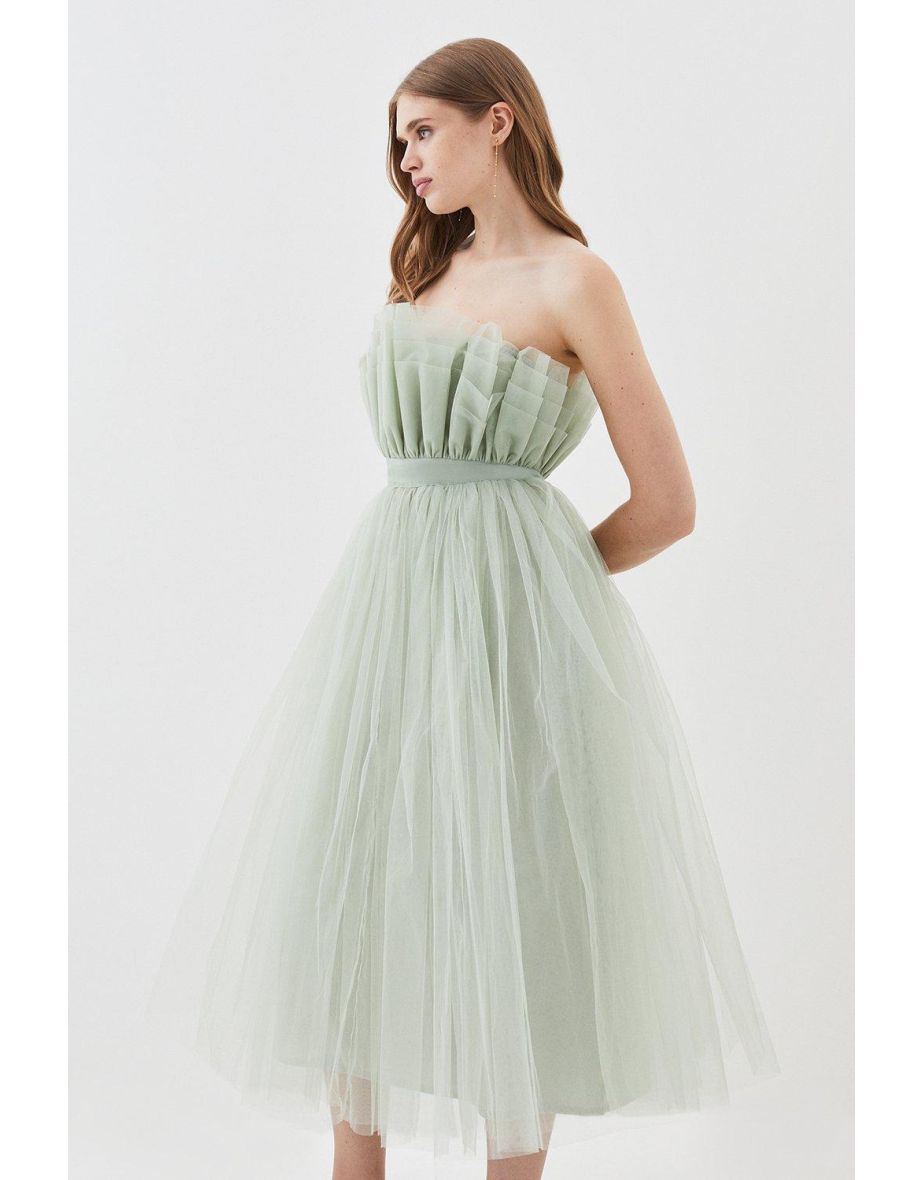 Lydia Millen Corseted Tulle Midi Dress - 3