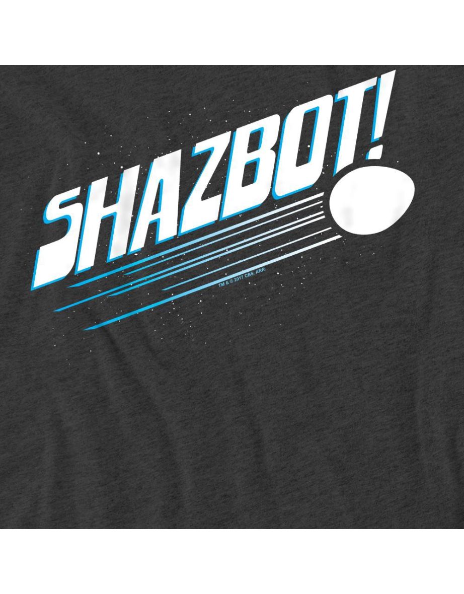 Mork And Mindy Unisex Adult Shazbot Egg T-Shirt - Charcoal - 3
