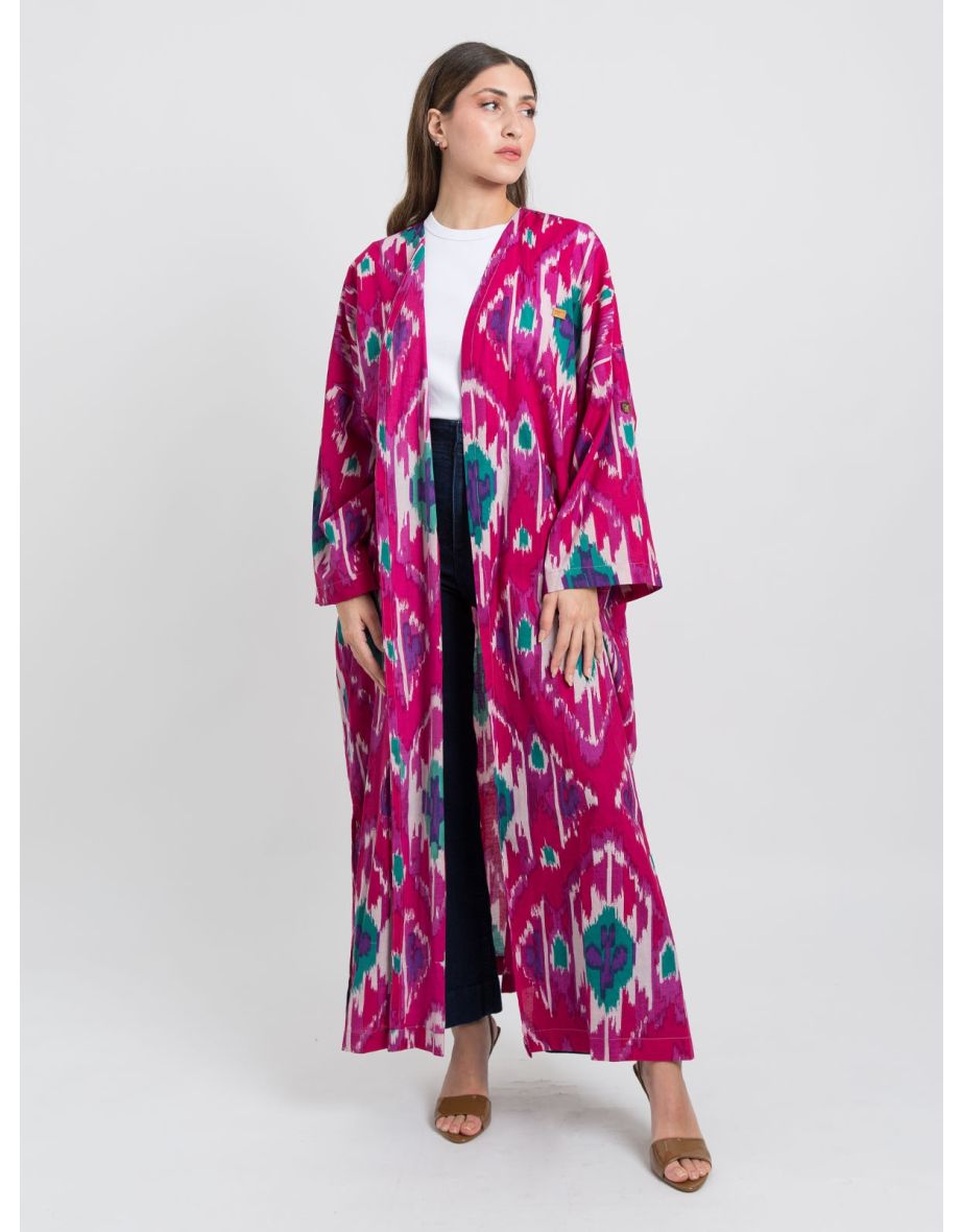 Pink Boho Soul Bohemian Abaya - 4