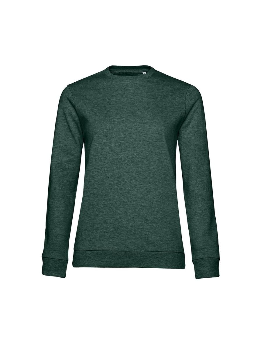 B&C Womens/Ladies Set-in Sweatshirt - Dark Green Heather