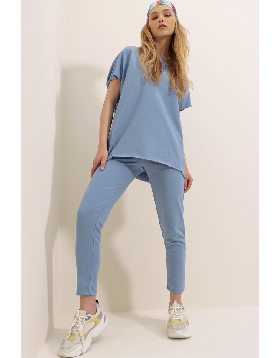 Sweatsuit - Blue - Relaxed fit
