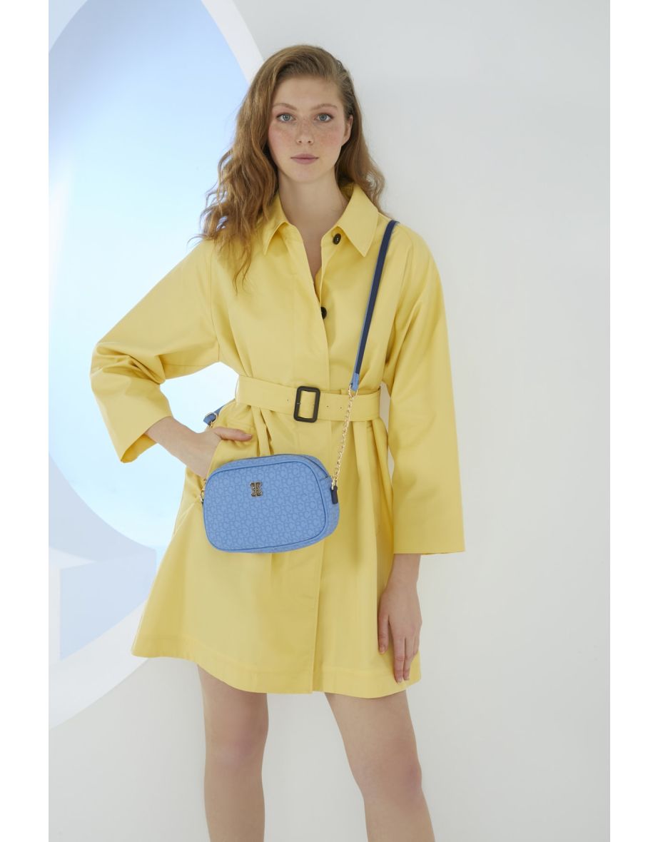 Small Alphabet Blue Women's Shoulder Bag