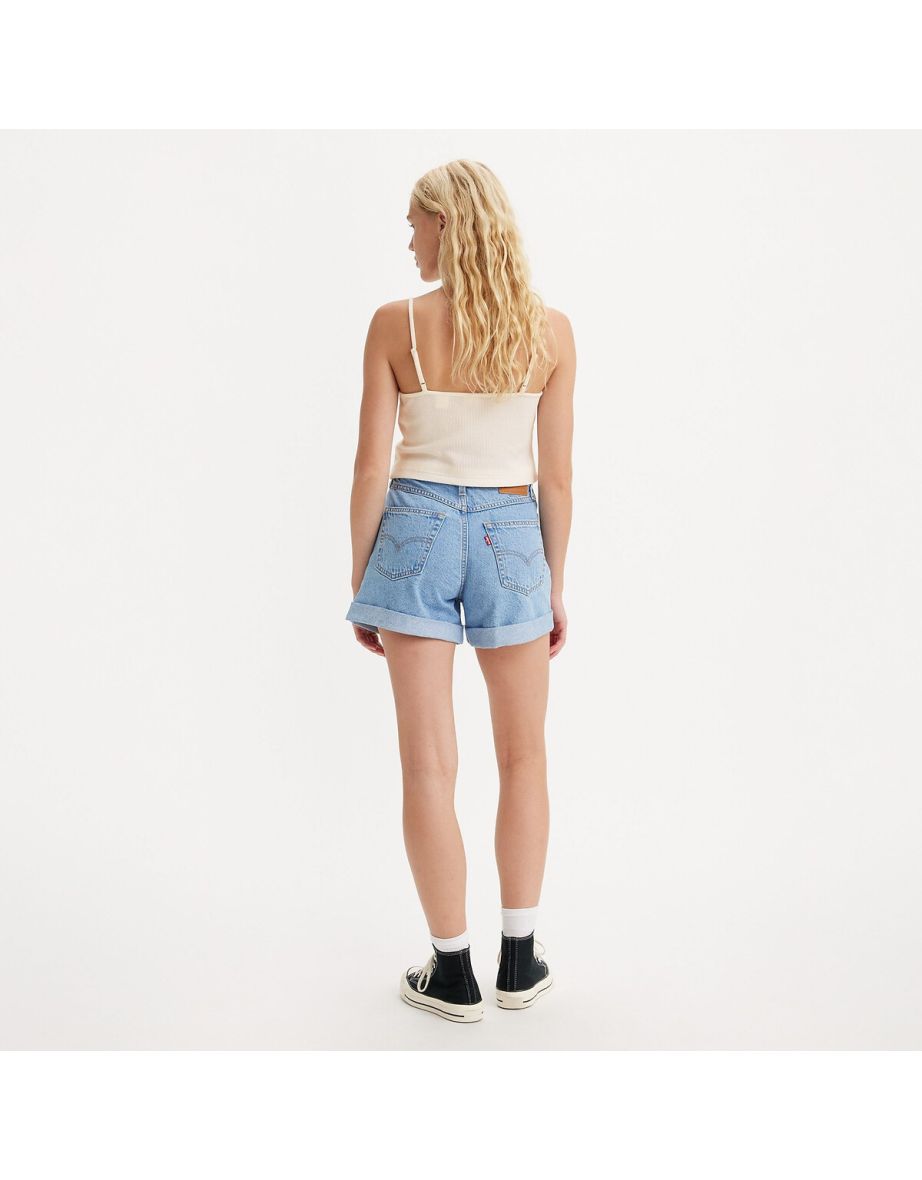 Rolled 80's Mom Shorts - 4