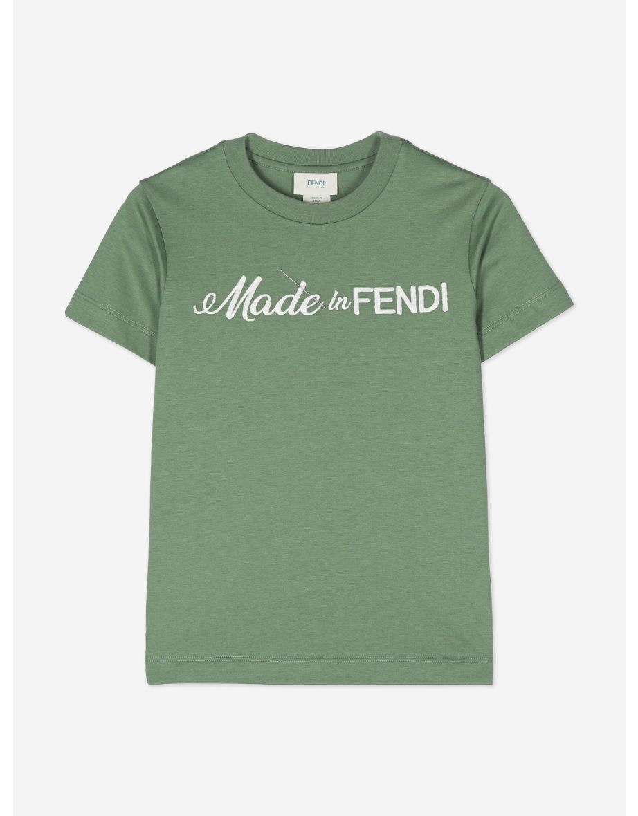 Fendi green shirt deals