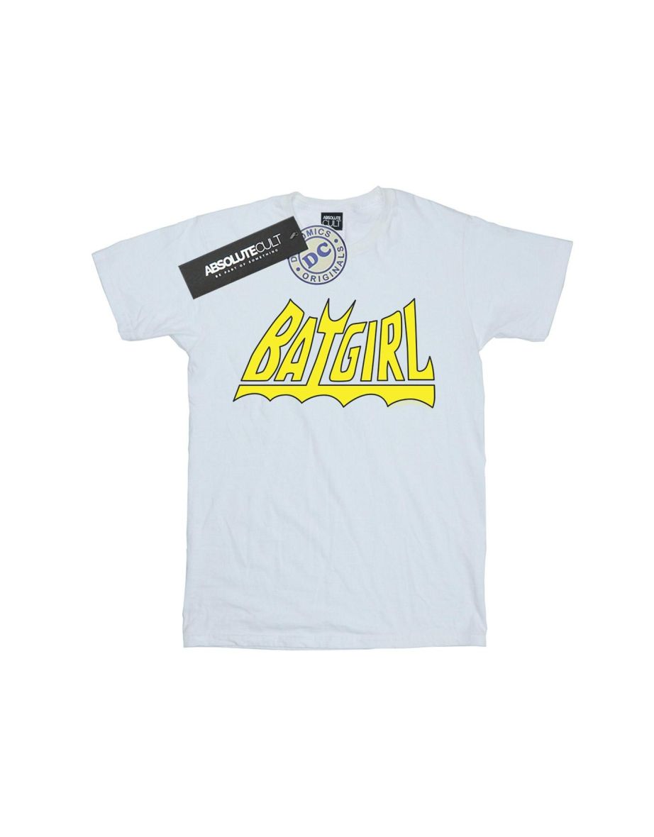 DC Comics Girls Batgirl Logo Cotton T-Shirt - White