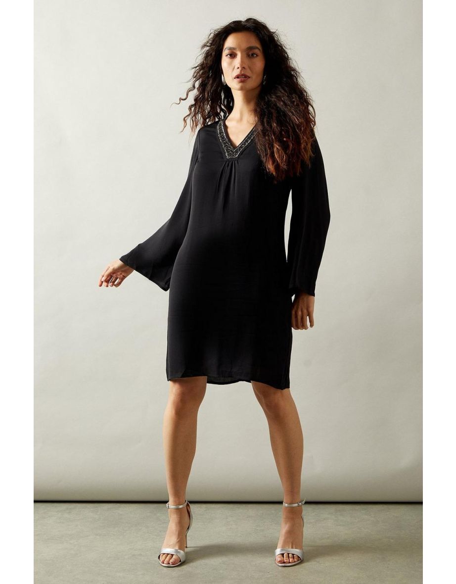 Occasion Hand Embellished Shift Dress