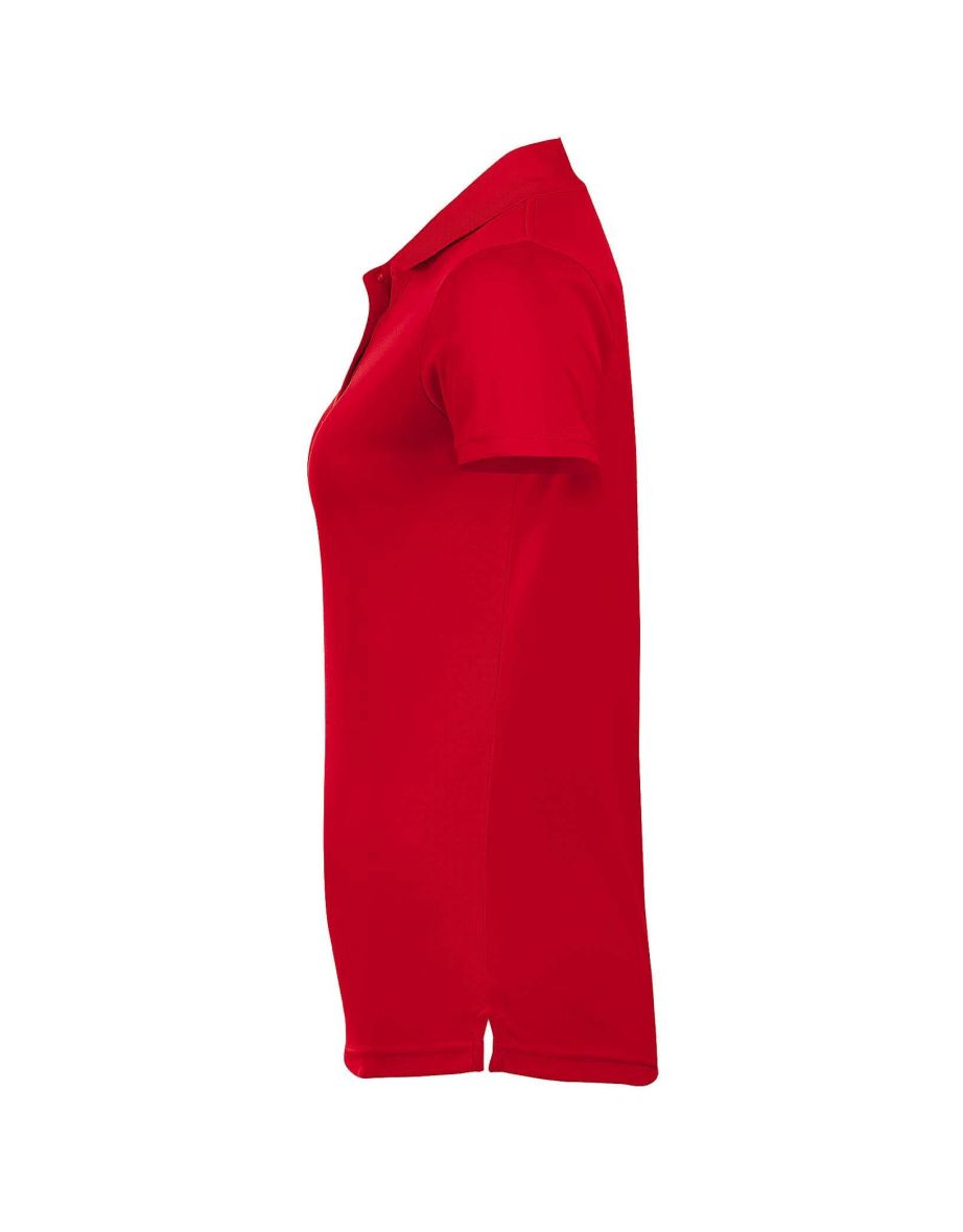 SOLS Womens/Ladies Performer Short Sleeve Pique Polo Shirt - Red - 3