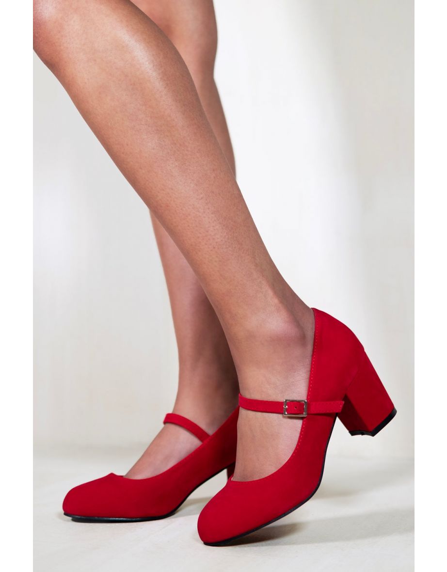 Red mary cheap jane shoes uk