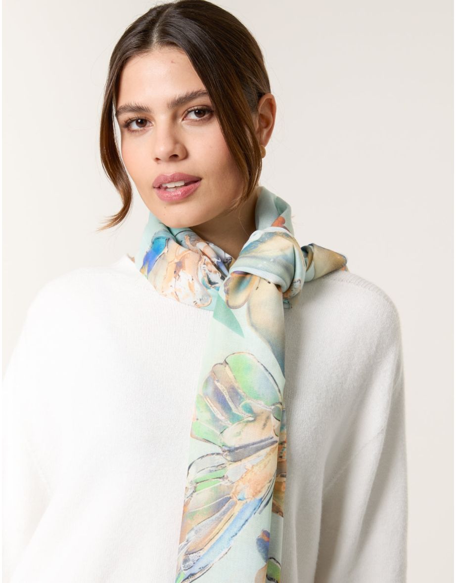 Butterfly Print Scarf - 1