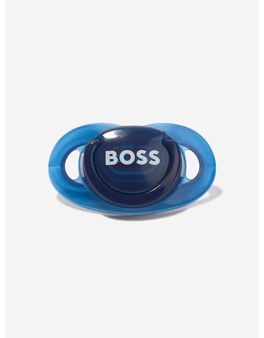 BOSS Baby Logo Print Pacifier in Navy - 3