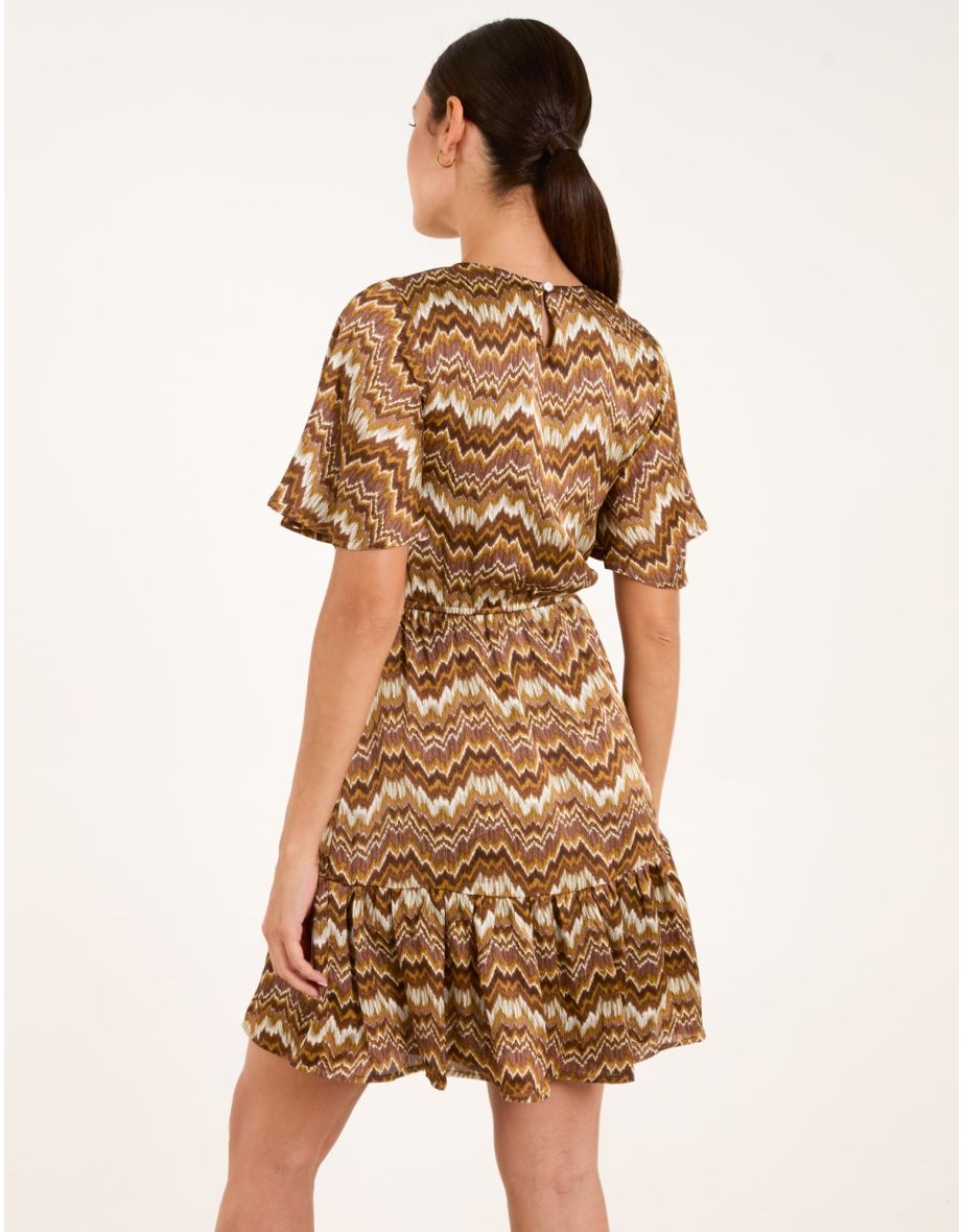 Crew Neck Mini Dress - 3