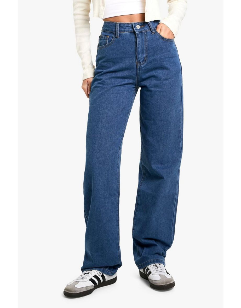 Basics High Waisted Boyfriend Jeans - 3