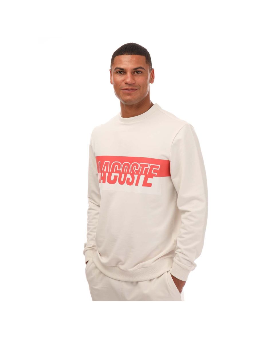 Men's Lacoste Loungewear Sweatshirt in White