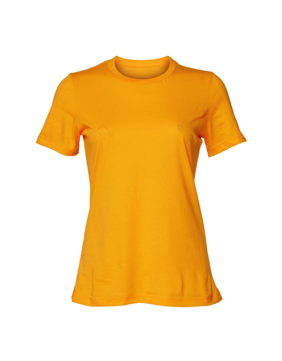 Bella + Canvas Womens/Ladies Jersey Short-Sleeved T-Shirt - Gold