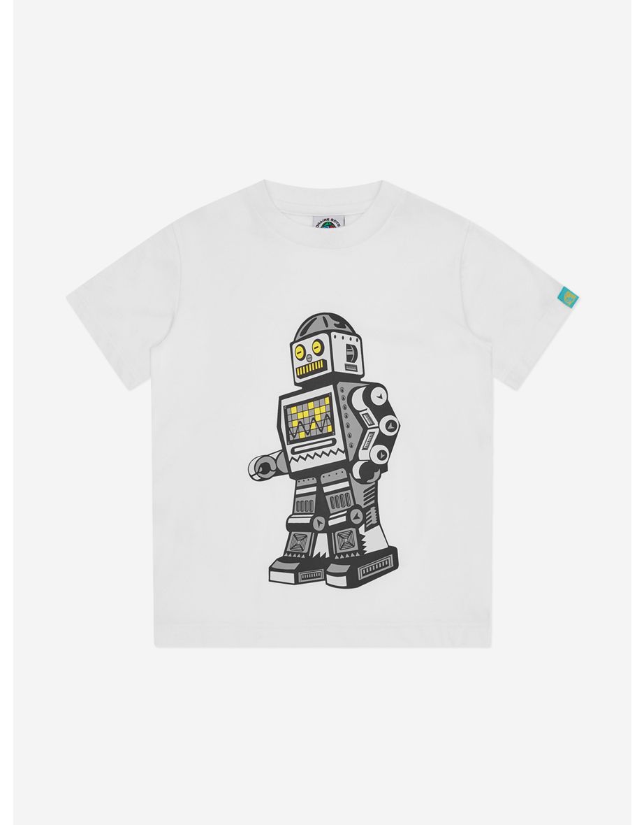 Billionaire Boys Club Kids Walking Robot T-Shirt in White