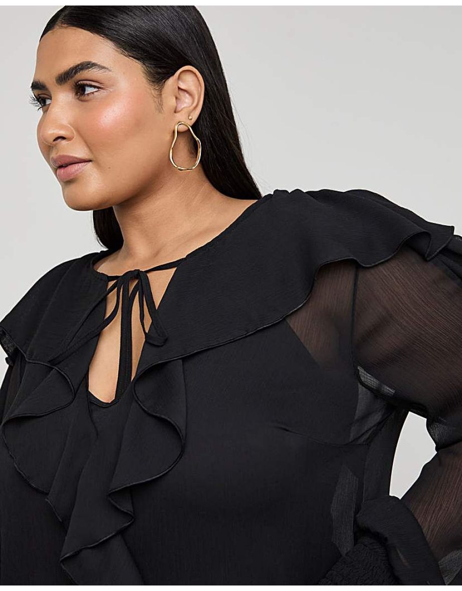 Joanna Hope Romantic Ruffle Blouse - 4