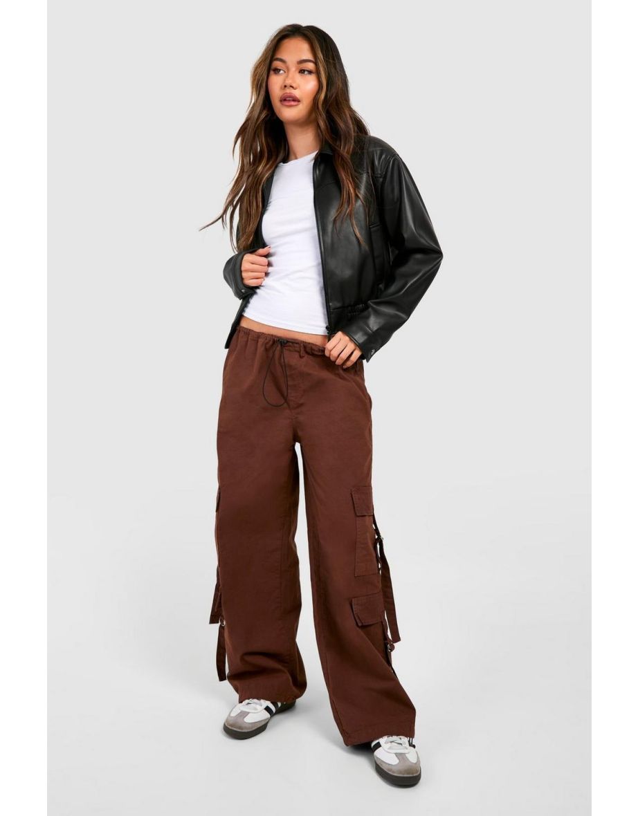 Cargo Pocket Straight Leg Trouser - brown