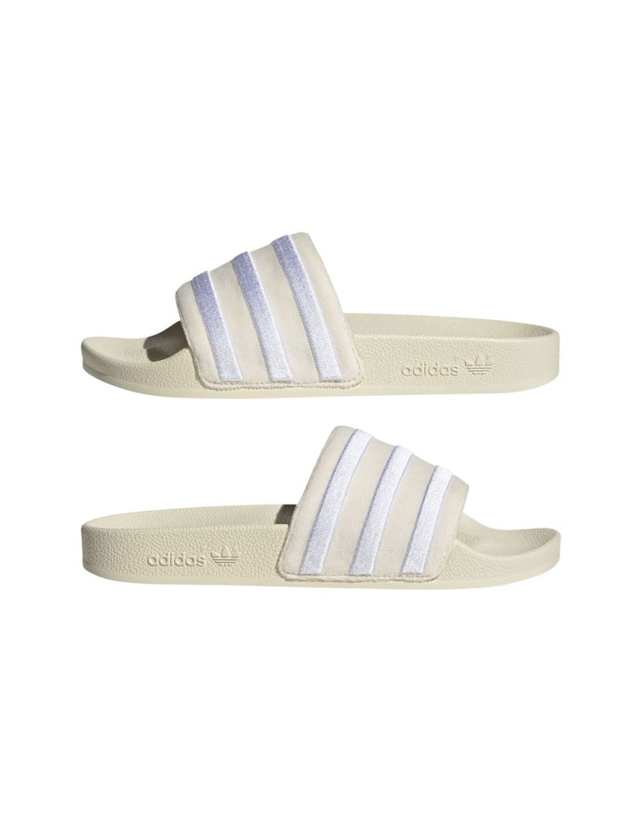 Women's adidas Originals Adilette Slide Sandals in White - 9