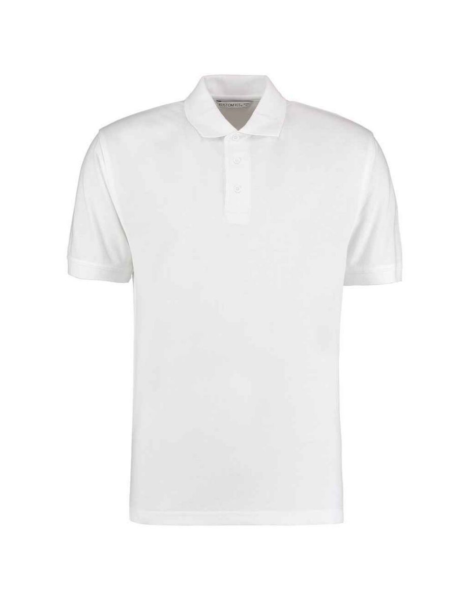 Kustom Kit Mens Klassic Piqué Polo Shirt - White