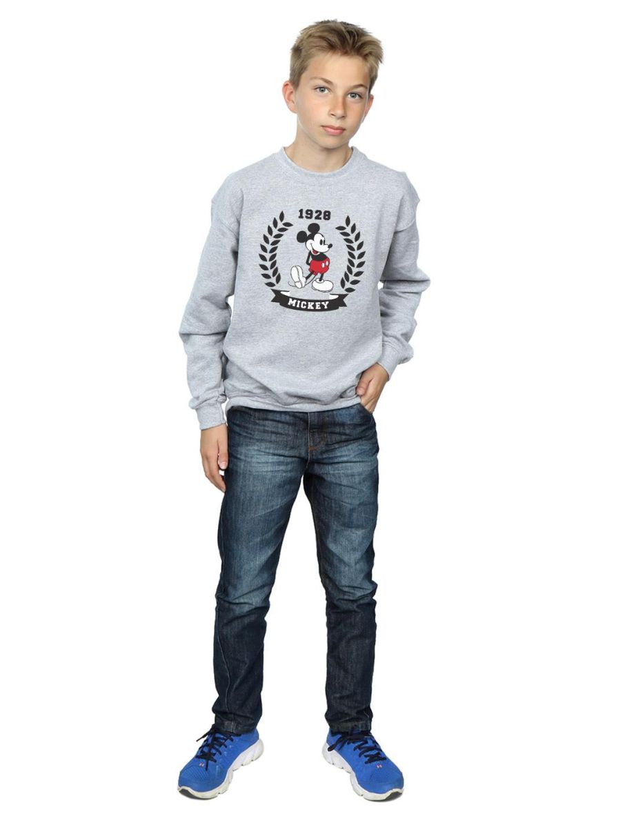 Disney Boys Mickey Mouse Laurel Sweatshirt - Sports Grey - 3