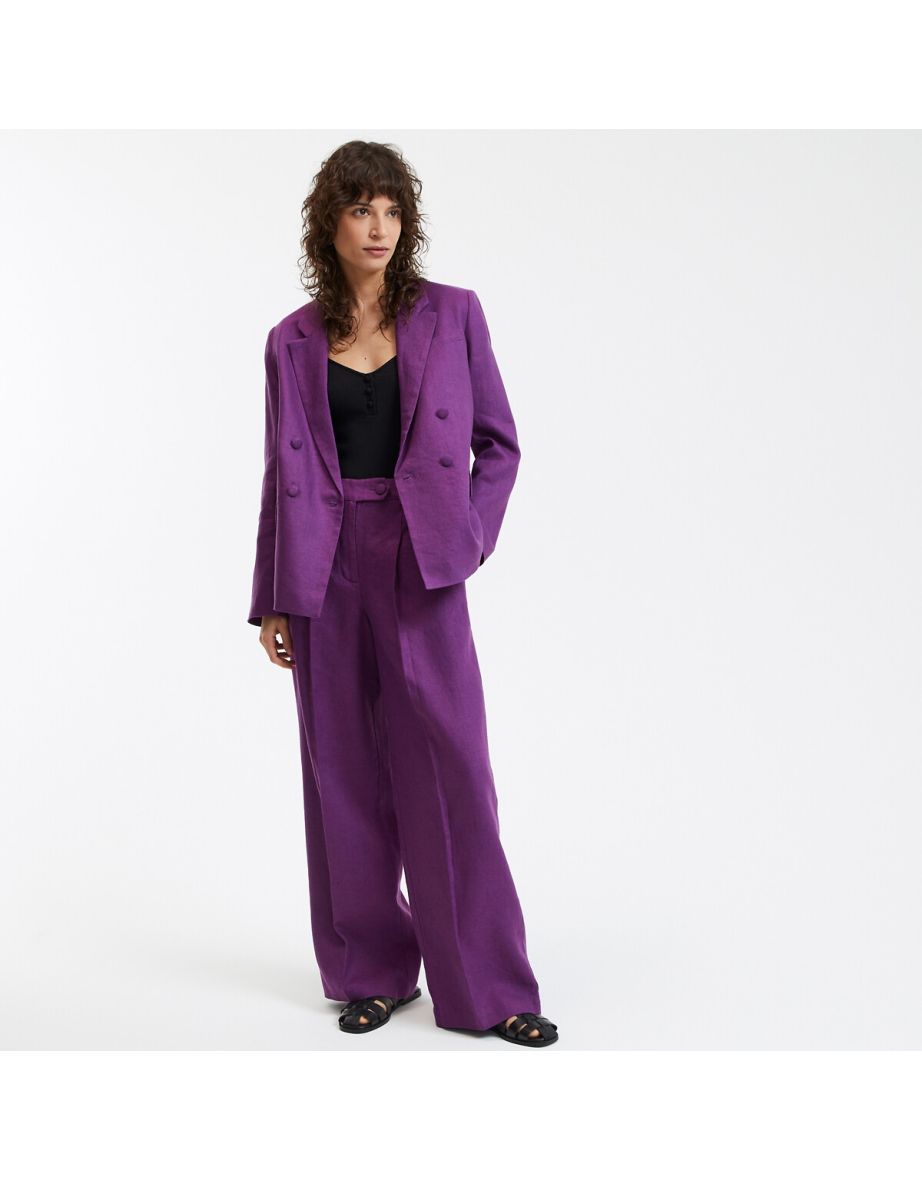 Signatures Josepha Wide Leg Trousers in Linen
