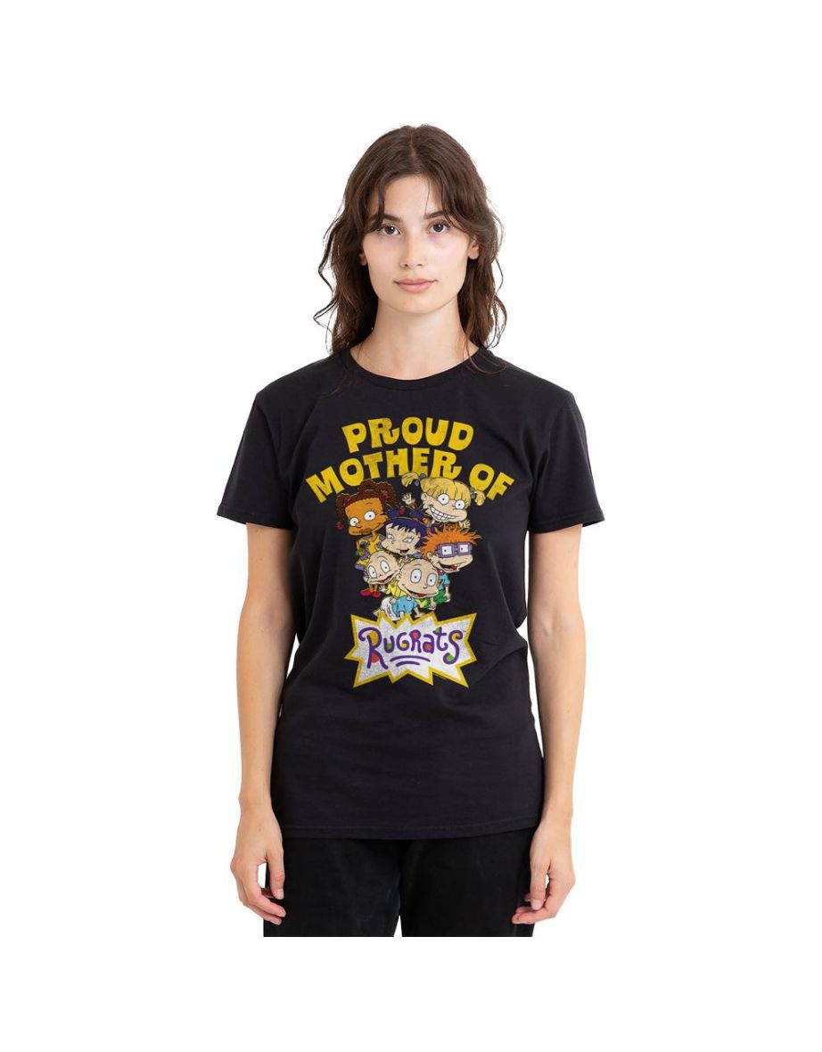 Rugrats Unisex Adult Proud Mother Mothers Day T-Shirt - Black