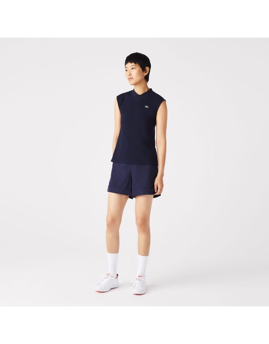 Women's Lacoste Sport Sport Organic Cotton Golf Polo Shirt in Blue