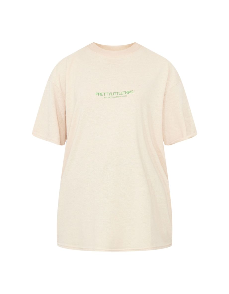 PRETTYLITTLETHING Sand Balance And Harmony Print T Shirt - 4