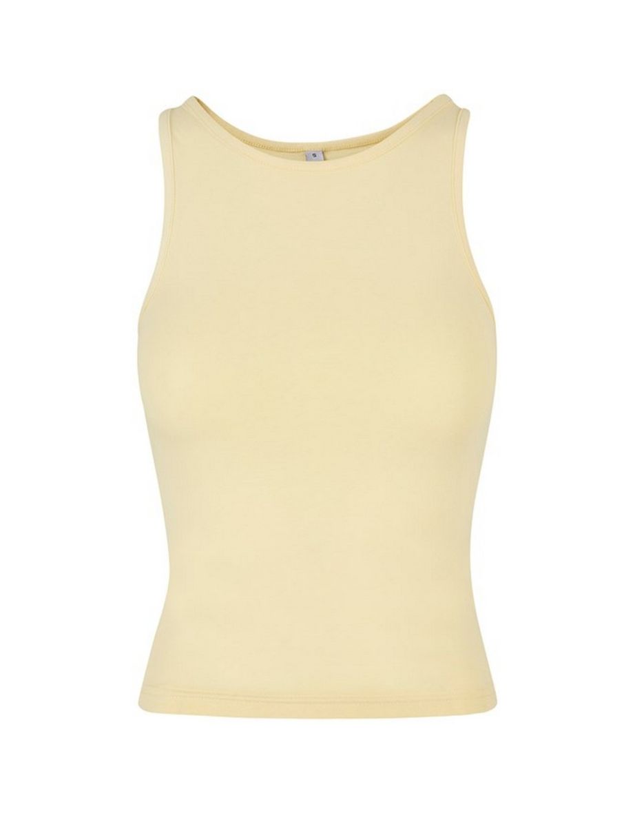 Womens/Ladies Racerback Tank Top - Soft Yellow