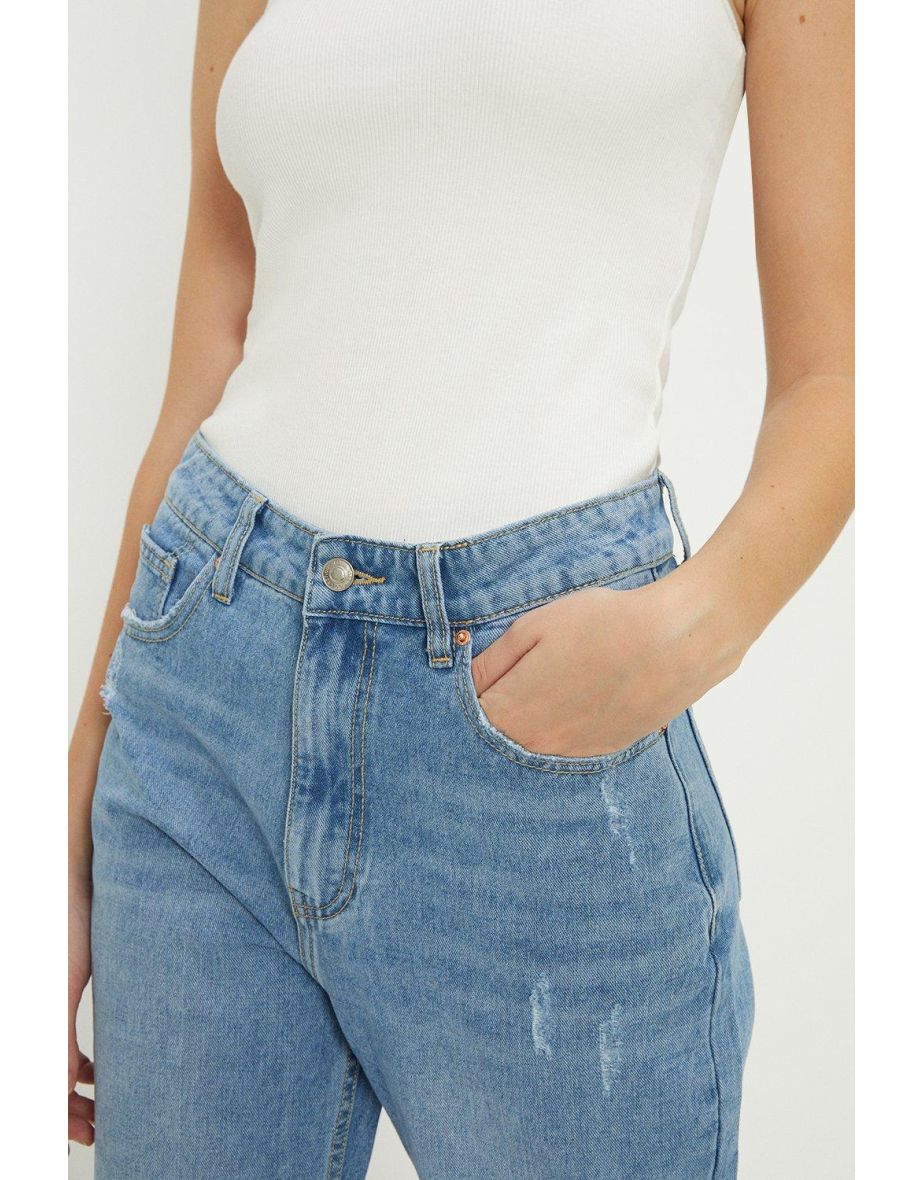 High Rise Wide Leg Jeans - 2
