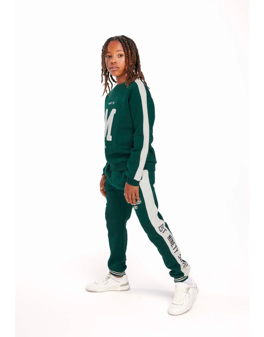 Boys Fleece Jogpant With Side Panels