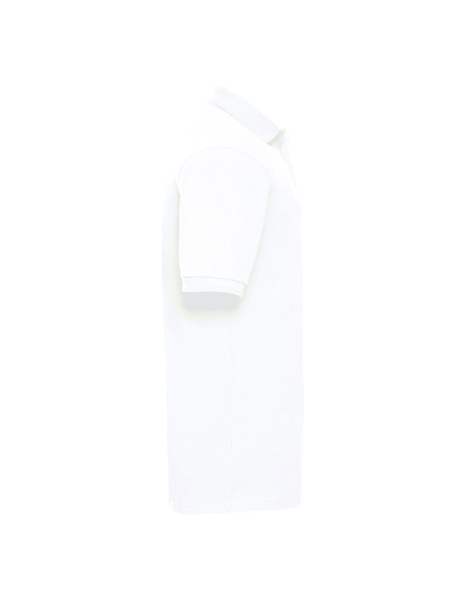 Russell Mens Ripple Collar & Cuff Short Sleeve Polo Shirt - White - 1