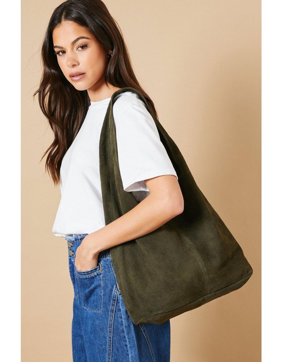 Mirabeth Suede Slouch Bag