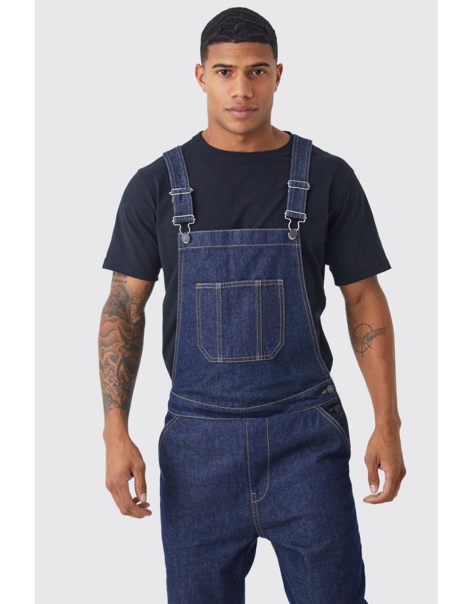 Full Length Denim Dungarees - 3