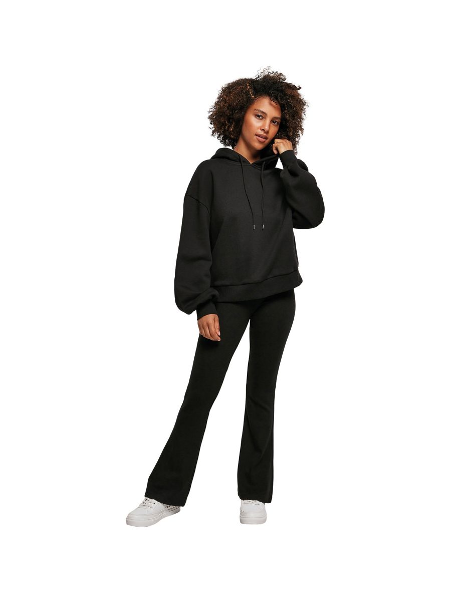 Womens/Ladies Organic Oversized Hoodie - Black