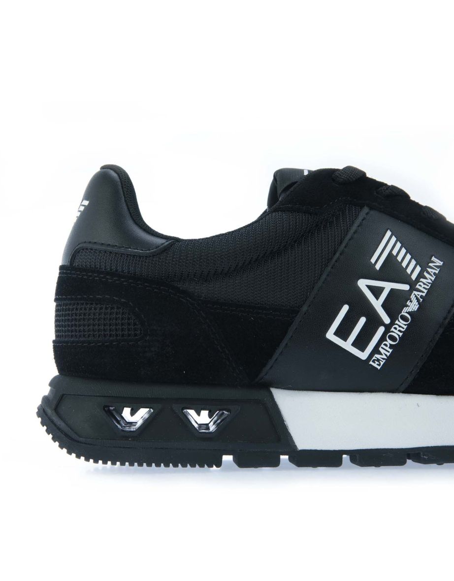 Men's Emporio Armani EA7 Sports Legacy Shoes in Black - 4