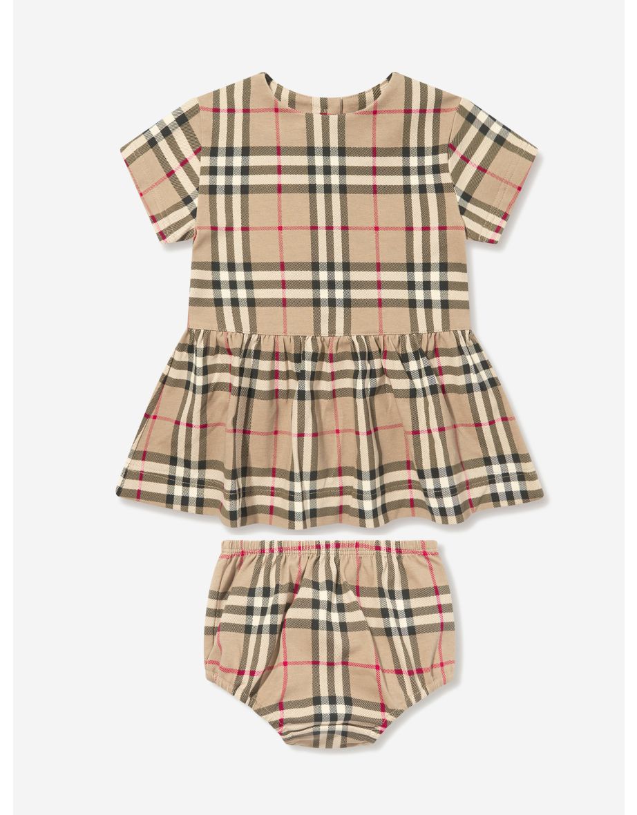 Baby dress 6/9 months short sleeves deals Burberry beige