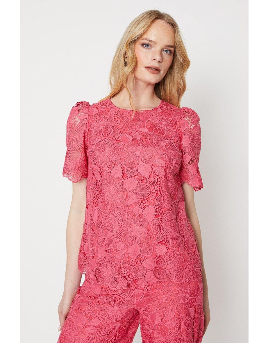 Premium Scallop Lace Top