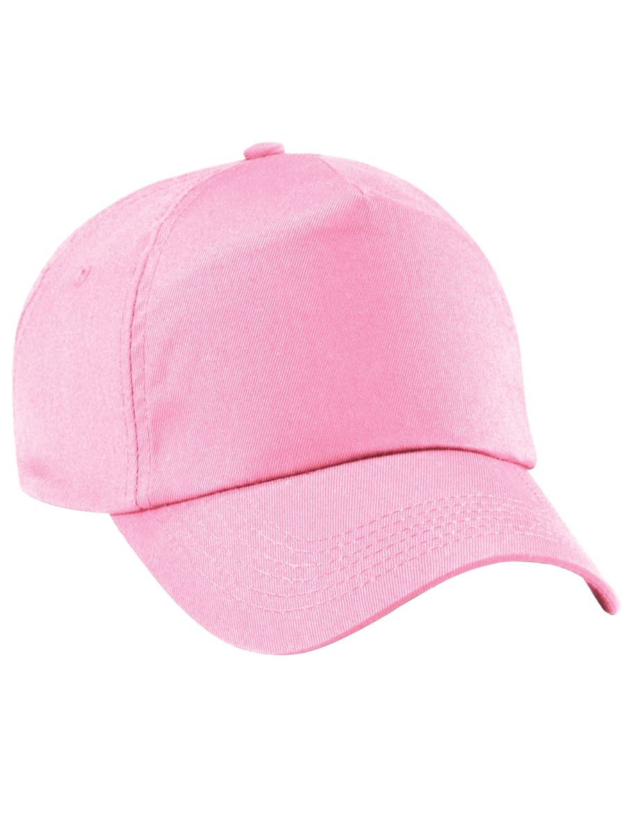 Beechfield Unisex Plain Original 5 Panel Baseball Cap - Classic Pink