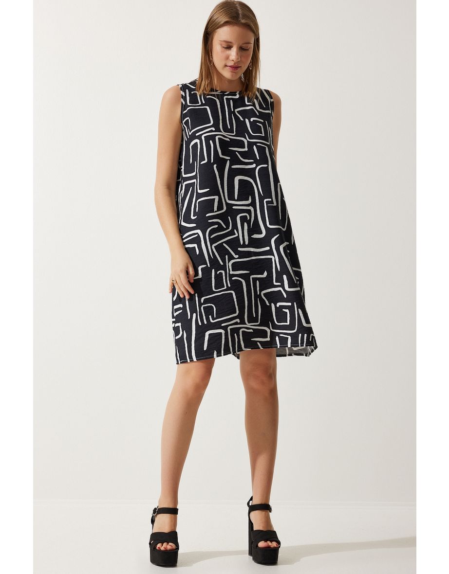 Happiness İStanbul Black A-Line Mini Shift Dress