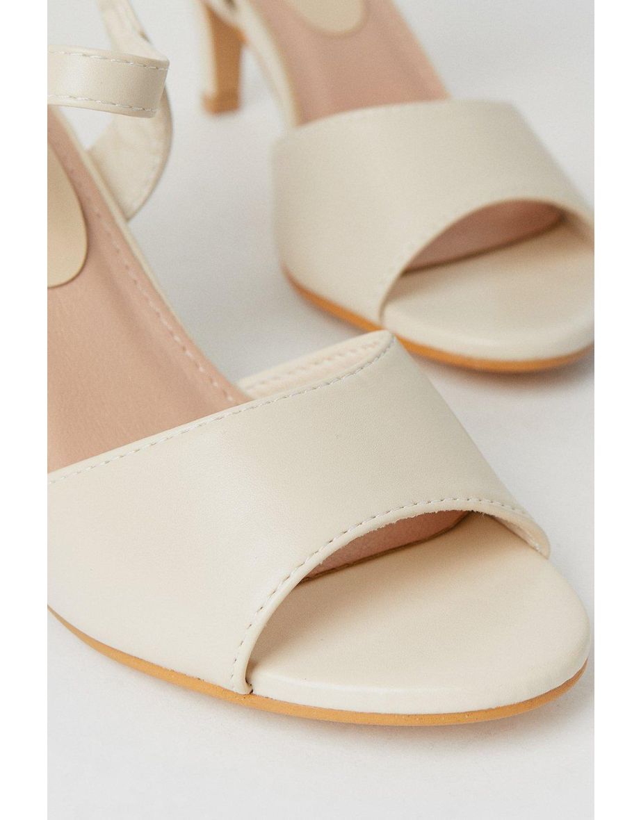 Good For The Sole: Wide Fit Trish Peep Toe Heeled Sandals - 3