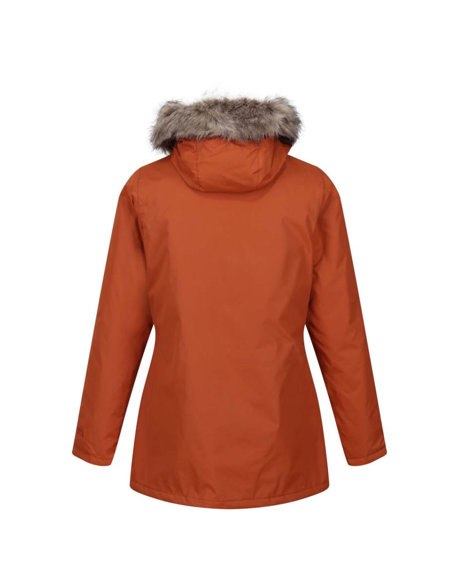 Women's Regatta Myla II Waterproof Insulated Jacket in Orange - 1