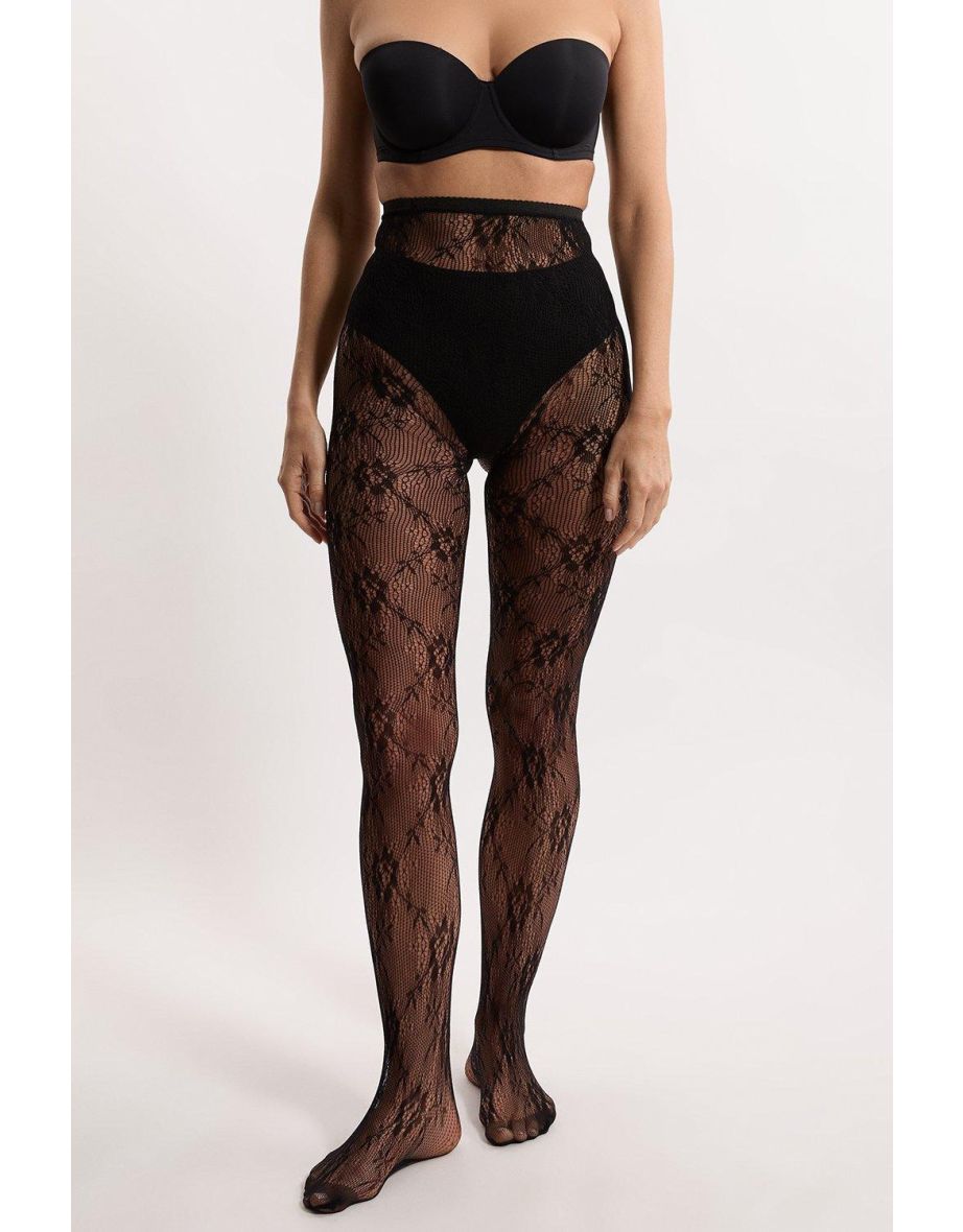Floral Sheer Tights