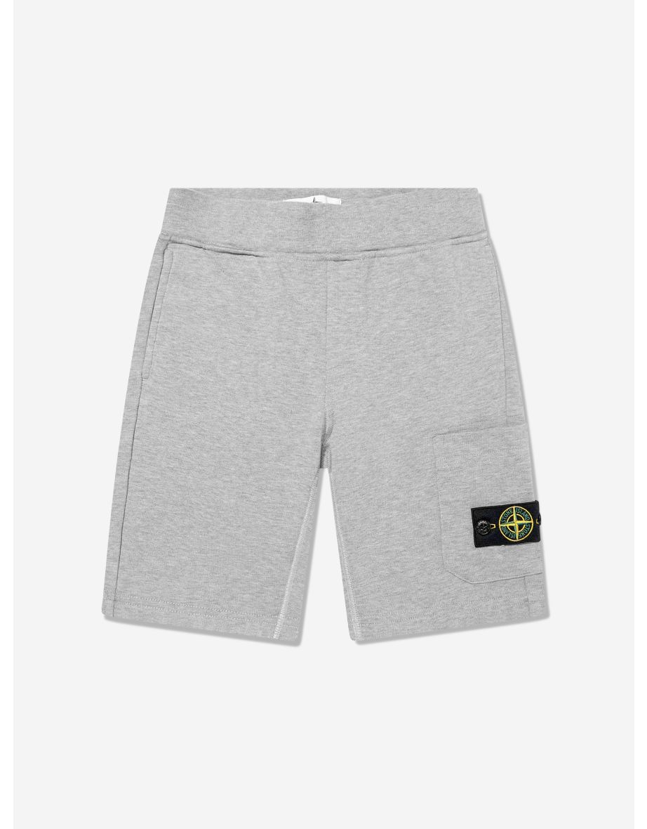 Boys Logo Pocket Shorts in Grey