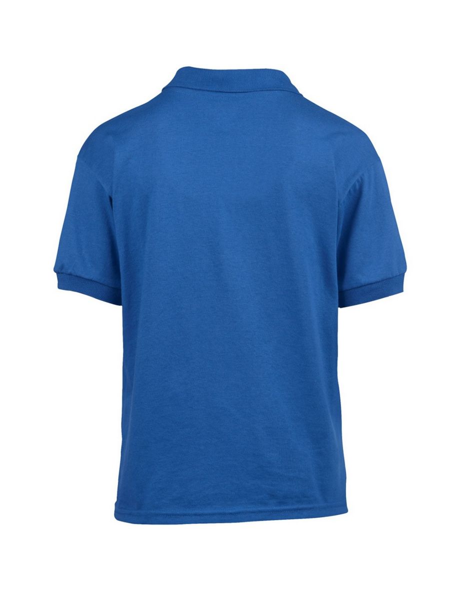 Gildan DryBlend Childrens Unisex Jersey Polo Shirt (Pack Of 2) - Royal - 1